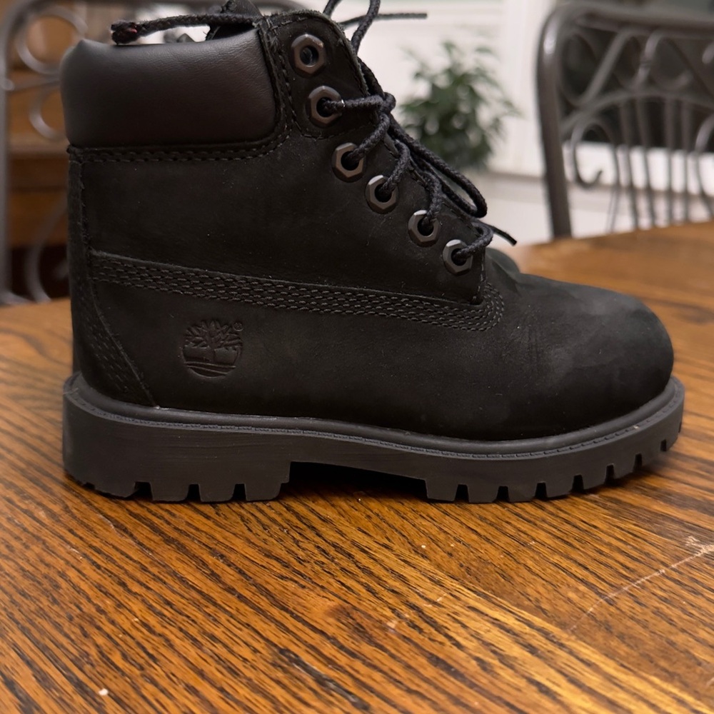 Timberland Premium Kids Black Boots - 10 Boys